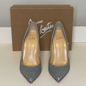 Christian Louboutin Pigalle Follies 100 Paill Hotfix/SP LASE, Size 40